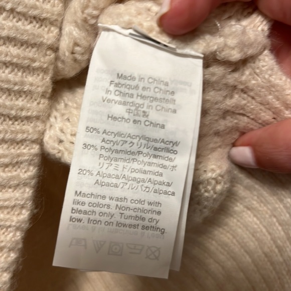 J Crew Cream Cable Knit Sweater - Picture 2 of 5